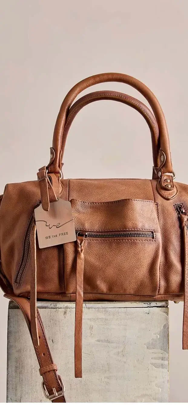 We The Free Baby Emerson Tote Bag in Saddle Leather NWT